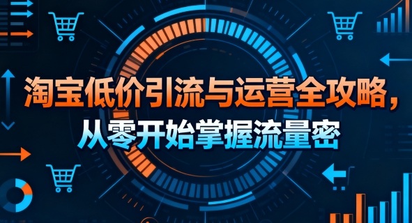 淘宝低价引流与运营全攻略，从零开始掌握流量密码-网创资源站