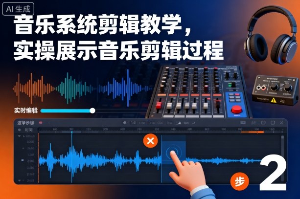 音乐系统剪辑教学，实操展示音乐剪辑过程-网创资源站