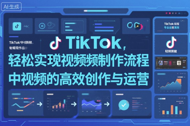 TikTok中视频制做流程，轻松实现Tk中视频的高效创作与运营-网创资源站