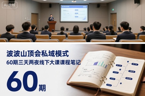 波波山顶会私域模式60期三天两夜线下大课课程笔记(文档)-网创资源站