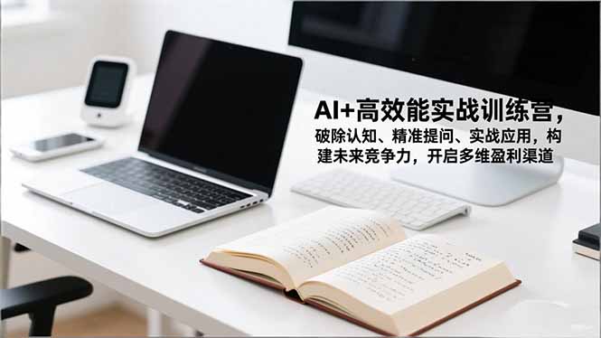 AI+高效能实战训练营，破除认知、精准提问、实战应用，构建未来竞争力，开启多维盈利渠道-网创资源站