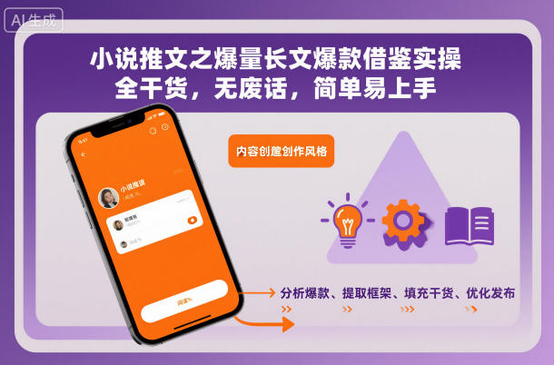 小说推文之爆量长文爆款借鉴实操，全干货，无废话，简单易上手-网创资源站