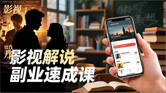 Tk影视解说副业速成课，软件安装、全流程实操、爆款预设，新手两周变现-网创资源站