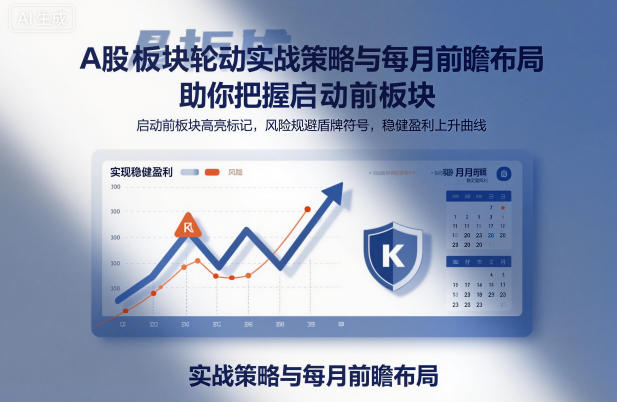 A股板块轮动实战策略与每月前瞻布局，助你把握启动前板块，规避风险，实现稳健盈利-网创资源站