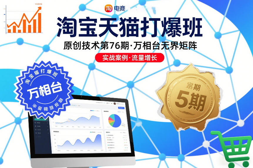 淘宝天猫打爆班原创技术第76期，万相台无界矩阵-网创资源站