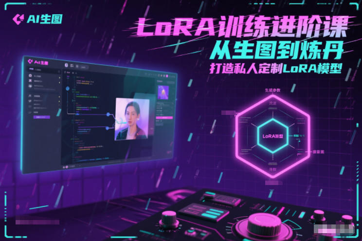 LoRA训练进阶课，从生图到炼丹，打造私人定制LoRA模型-网创资源站