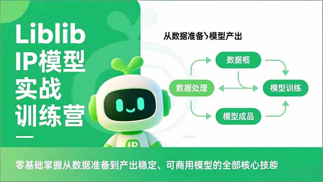 Liblib IP模型实战训练营，零基础掌握从数据准备到产出稳定、可商用模型的全部核心技能-网创资源站