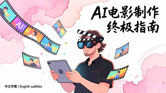 AI电影制作终极指南：从创意到成片，系统掌握智能影视全流程实战课(中英字幕-网创资源站