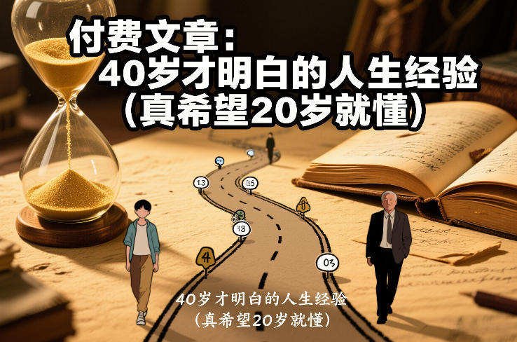 付费文章：40岁才明白的人生经验(真希望20岁就懂)-网创资源站