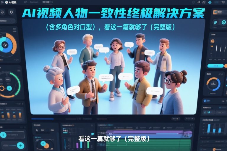 AI视频人物一致性终极解决方案(含多角色对口型)，看这一篇就够了(完整版)-网创资源站