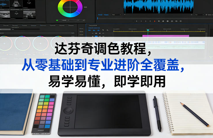 达芬奇调色教程，从零基础到专业进阶全覆盖，易学易懂，即学即用-网创资源站