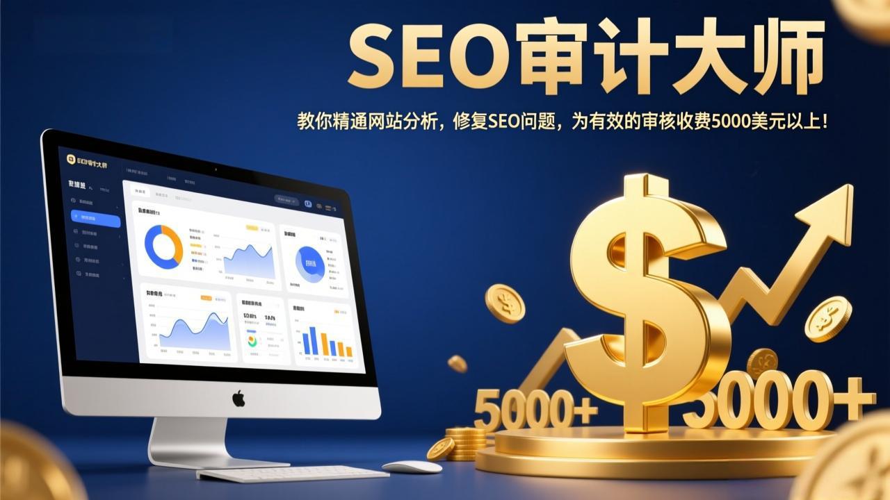 SEO审计大师：教你精通网站分析，修复SEO问题，为有效的审核收费5000美元以上！-网创资源站