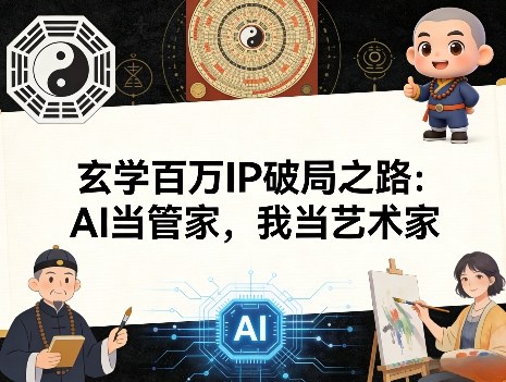 玄学百万IP破局之路：AI当管家，我当艺术家-网创资源站