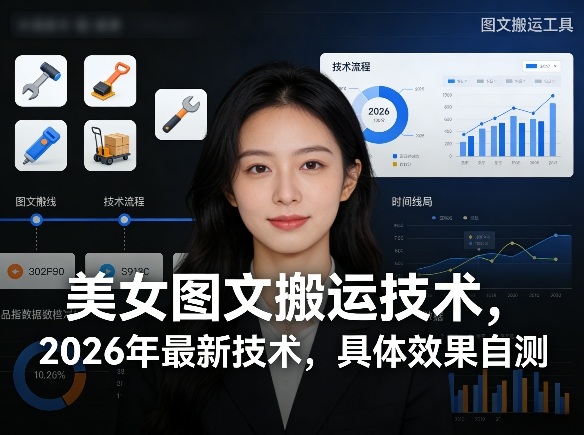 美女图文搬运技术，2026年最新技术，具体效果自测-网创资源站