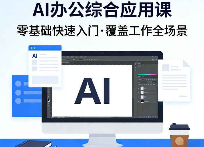 AI办公综合应用课，零基础快速入门，覆盖了工作中各种应用场景-网创资源站