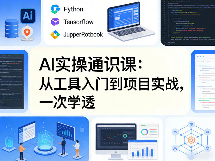 AI实操通识课，从工具入门到项目实战，一次学透-网创资源站