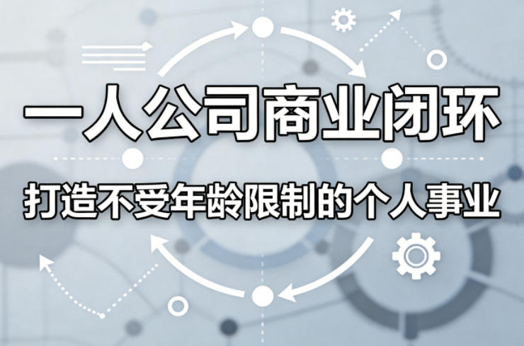 一人公司商业闭环，打造一份不受年龄限制的个人事业-网创资源站