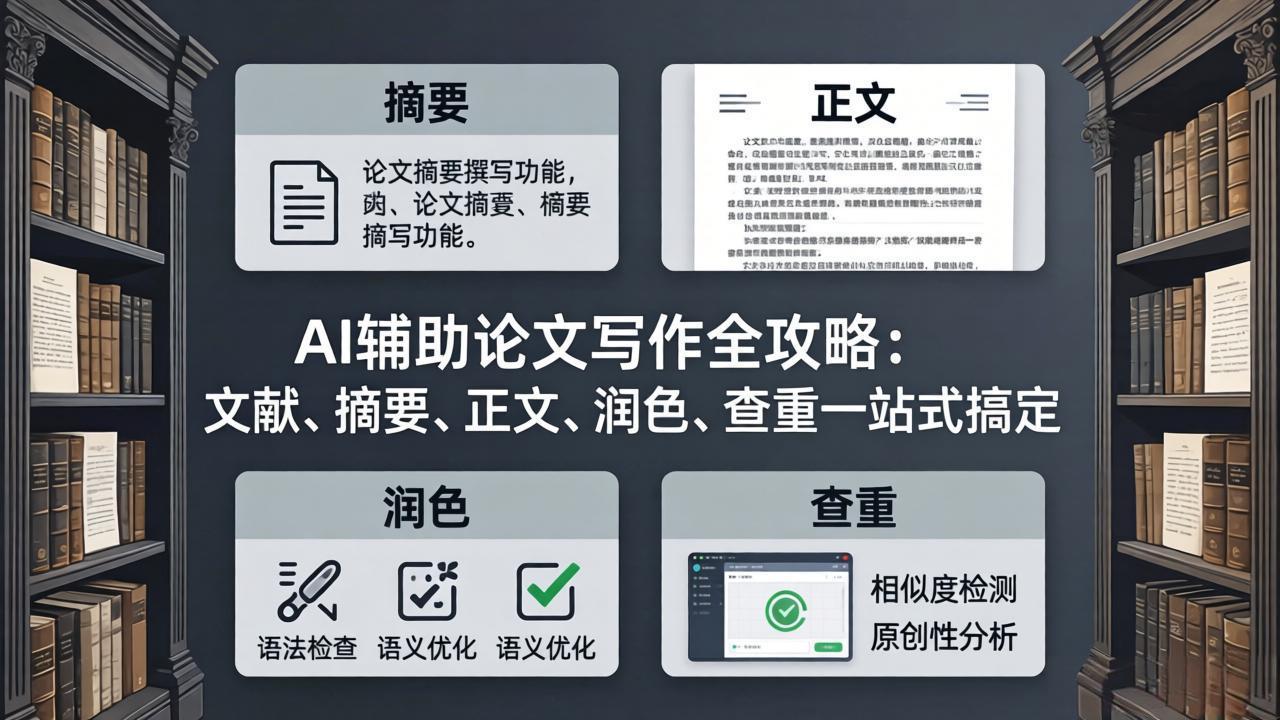 AI辅助论文写作全攻略：文献、摘要、正文、润色、查重一站式搞定-网创资源站
