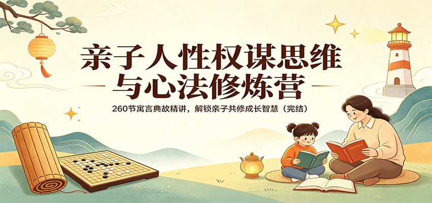 亲子人性权谋思维与心法修炼营：260节寓言典故精讲，解锁亲子共修成长智慧(完结)-网创资源站