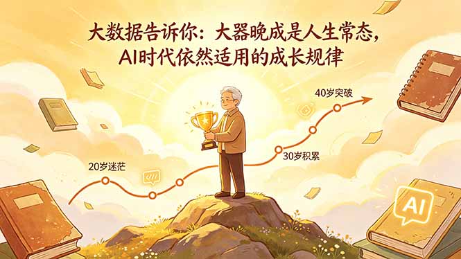 付费文章：大数据告诉你：大器晚成是人生常态，AI 时代依然适用的成长规律-网创资源站