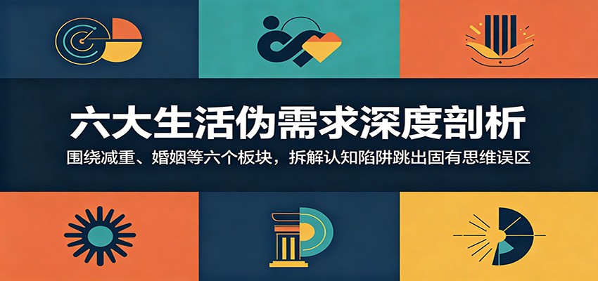 六大生活伪需求深度剖析：围绕减重、婚姻等六个板块，拆解认知陷阱跳出固有思维误区-网创资源站