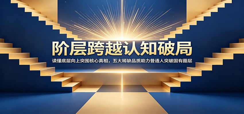阶层跨越认知破局：读懂底层向上突围核心真相，五大稀缺品质助力普通人突破固有圈层-网创资源站