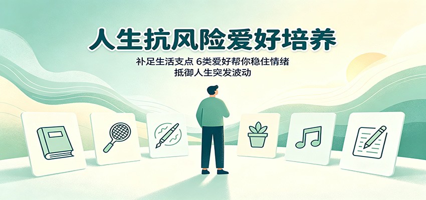 人生抗风险爱好培养：补足生活支点，6类爱好帮你稳住情绪，抵御人生突发波动-网创资源站
