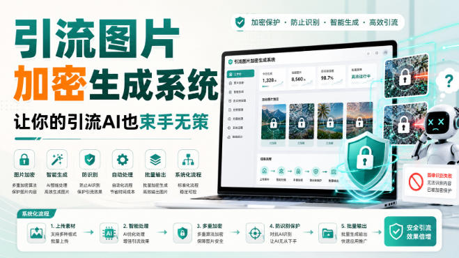 引流图片加密生成系统，让你的引流AI也束手无策-网创资源站