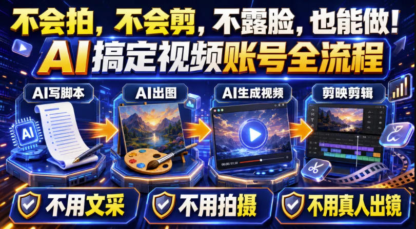 AI短视频起号实战项目，用AI做视频起号，45天涨粉12W，一条广告8.5k，广告接到手软，引流、变现两不误！-网创资源站