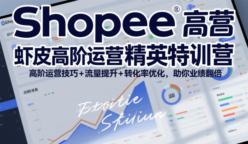Shopee虾皮高阶运营精英特训营，高阶运营技巧+流量提升+转化率优化，助你业绩翻倍(更新26年9月)-网创资源站