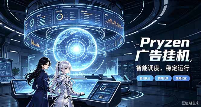 Pryzen广告全自动挂机给自己一个交代，门槛低，零基础小白也可以快速上手-网创资源站