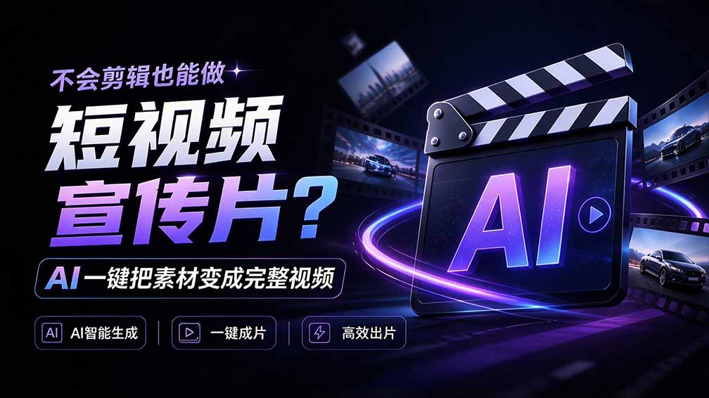 我跪下来了！不会剪辑也能做短视频宣传片？ AI 一键把素材变成完整视频，真是神奇，OpenFilm 超省事-网创资源站