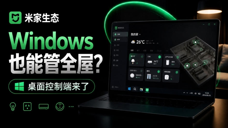 Windows电脑也能管全屋？这下真省心，米家生态桌面控制端来了，Github最新开源，MiHome-Windows-网创资源站