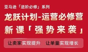 亚马逊进阶必修系列,龙跃计划-运营必修营新课,让卖家实现提升 让单量实现增长-网创资源站