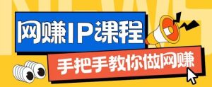 ip合伙人打造1.0，从0到1教你做网创，实现月入过万【揭秘】-网创资源站