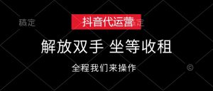 （12110期）抖音代运营，解放双手，坐等收租-网创资源站