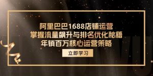 （12184期）阿里巴巴1688店铺运营，掌握流量飙升与排名优化秘籍 年销百万核心运营策略-网创资源站