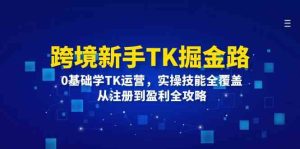 跨境新手TK掘金路：0基础学TK运营，实操技能全覆盖，从注册到盈利全攻略-网创资源站