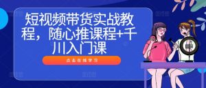 短视频带货实战教程，随心推课程+千川入门课-网创资源站
