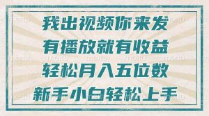 (13667期)不剪辑不直播不露脸,有播放就有收益,轻松月入五位数,新手小白轻松上手-网创资源站
