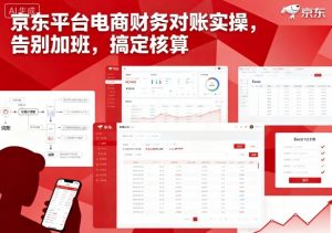 京东平台电商财务对账实操,告别加班,搞定核算-网创资源站