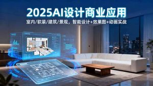 2025AI设计商业应用:室内/软装/建筑/景观,智能设计+效果图+动画实战-网创资源站
