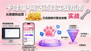 卡哇猫·网站项目,网站搭建与运营以及引流跳转付费-网创资源站
