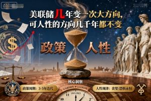 付费文章:美联储几年变一次大方向,可人性的方向几千年都不变-网创资源站