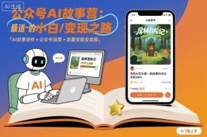 公众号ai故事营,最适合小白的自媒体变现之路-网创资源站