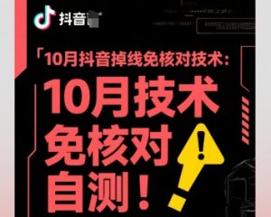 10月抖音掉线免核对技术,不保证百分百,自测-网创资源站