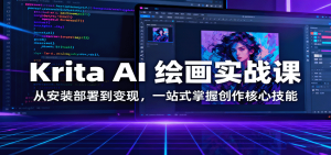 Krita AI 绘画实战课:从安装部署到变现,一站式掌握创作核心技能-网创资源站