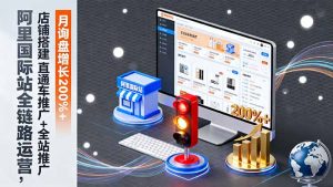 阿里国际站全链路运营,店铺搭建+直通车推广+全站推广,月询盘增长200%+-网创资源站