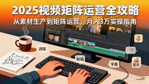 2025短视频矩阵运营全攻略：从素材生产到矩阵运营，月入3万实操指南-网创资源站