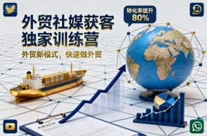 外贸社媒获客独家训练营，外贸新模式，快速做外贸-网创资源站